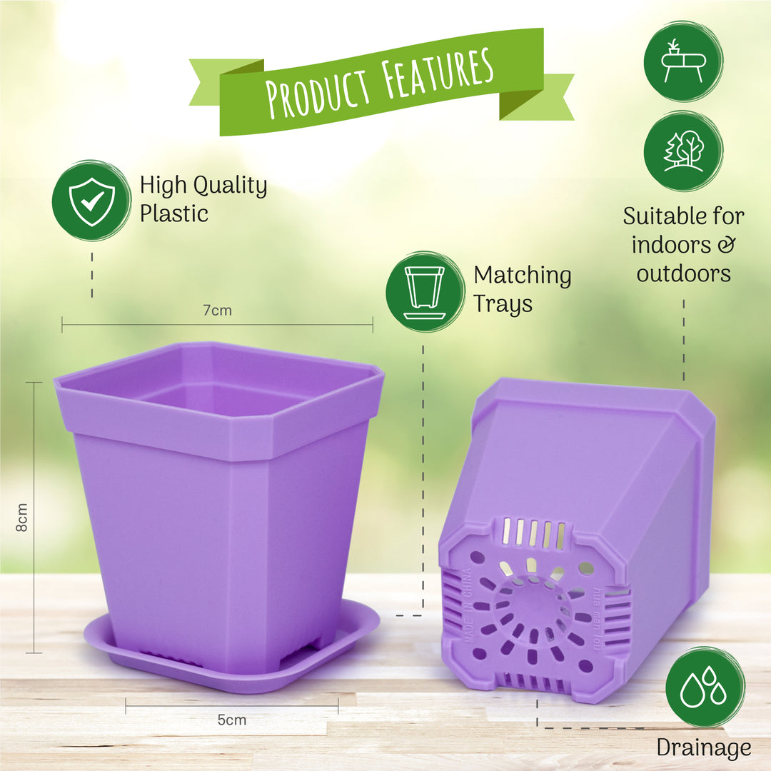small square plastic plant pots Small Decorative Square Plant Pots