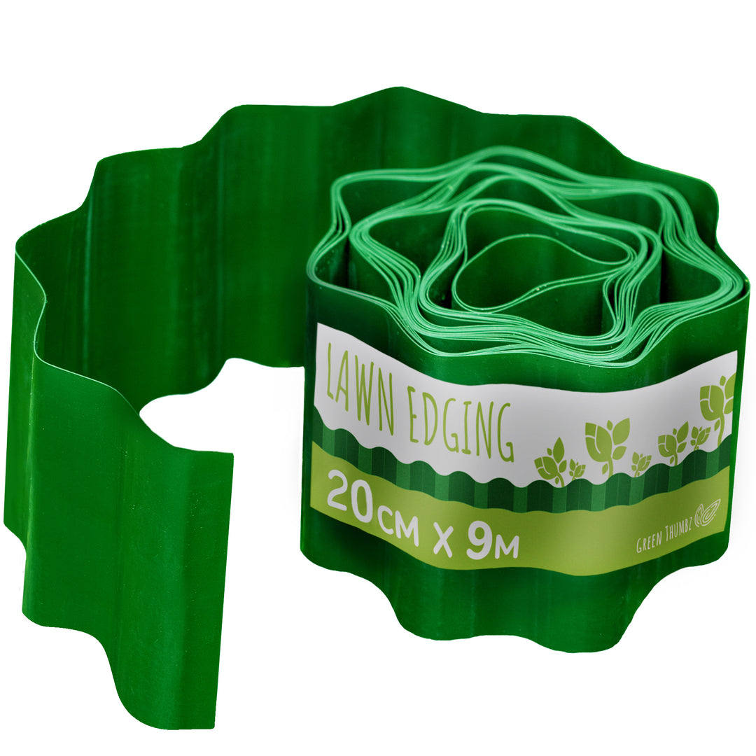 Green Plastic Garden Lawn Edging Fence – Green Thumbz
