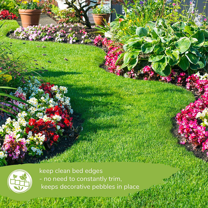 Green Plastic Garden Lawn Edging Fence
